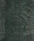 Medium Duty Ripstop Camping Tarp 6 By 8 Feet Waterproof Cover Dark Green 5 Mil Thick With Reinforced Grommets For Durable Outdoor Shelter And All Your Camping Needs showing water-resistant surface