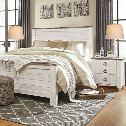 Coastal Farmhouse Table Lamps Set Of 2 With Touch Control Go To 3 Way Dimmable Bedside Lights With USB Ports on white nightstand