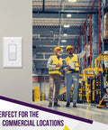 Gloss Finish Decorator One Gang Light Switch And Receptacle Wall Plate Mid Size 4.88 x 3.11 Inches in commercial setting