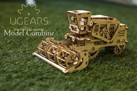Combine Mechanical Construction Kit Self Propelled Modular Model 3D Wooden Puzzle For DIY Self Assembly Without Glue Brainteaser For Kids Teens And Adults Hands On Learning Toy For Brain Boost, wooden combine on grass
