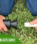 Universal Vacuum Hose To PVC Pipe Adapter For Easy AC Drain Line Unclogging No More Hack Jobs used in grass setting