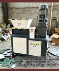 Beast 220V Universal Biaxial Metal Shredder Crusher Machine in recycling center with circuit boards