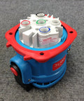 Rock Solid Industrial Socket Receptacle With Switch For Making And Breaking Under Load Rated 30A 690Vac 250Vdc Ip55 compact blue design with toggle switch