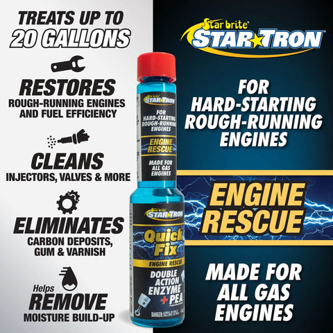 Straight Up Gas Tank Treatment For Deep Fuel System And Injector Cleaning Engine Rescue Formula for restoring rough-running engines.