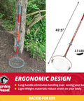 Workhorse Yard Cleanup Roller With Roomy Collection Bin That Snags Walnuts Apples And Tennis Balls Straight Away, ergonomic design and lightweight.