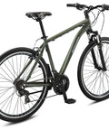 All-Terrain Go-To Hybrid Bike With 700c Wheels 21-Speed Gearing Aluminum Frame Suspension Fork Front And Rear Linear Pull Brakes