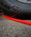 Three Eighths Inch By Six Foot Lead-In Air Hose For Compressors Under Tire Showing Flexibility and Resilience