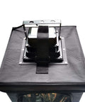 Top view of Large 3D Printer Resin Curing Station With UV Light and Solar Turntable, showing enclosure and assembly