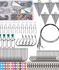 Surf Fishing Tackle Kit 130Pcs Saltwater Rigs Set with pyramid sinkers, hooks, swivels, beads, and leaders in tackle box