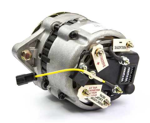 Rugged Marine Alternator engineered to handle heavy loads with rock solid bearings, showing terminal connections.