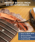 Dope Copper Tape 1 Inch By 66 Ft Conductive Adhesive Foil used for EMI shielding under guitar pickup cover.