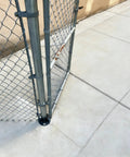 Beefy Heavy Duty Round Fence Post Base Plate And Floor Flange For Chain Link Fence Post Two And Three Eighths Inch Snug Fit