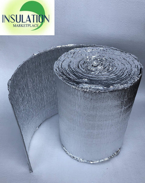 Reflective Insulation Roll 16 Inch By 50 Foot With 5mm Foam Core Radiant Barrier And Pure Aluminum Foil, easy install image
