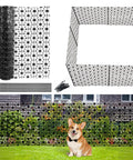 24 Inch High Outdoor Garden Fence Border Edging Roll Made From HDPE With UV Anti Aging Finish Keeps Rabbits And Small Pests Out No Dig Fencing For Easy Install Weatherproof Backyard Yard Patio Decor