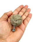 Handmade Jute Rope Drawer Knobs Set Of 6 Rope Knot Cabinet Pulls For Doors Wardrobes And Cupboards Dope Nautical Decor 36 Millimeters Long Screws Included Easy Install, 36mm jute knob with screw