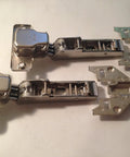 Top Shelf Pack Of Two 120 Degree Cabinet Hinges Featuring No Sweat Clip On Mounting and Face Frame Adapter for woodworking upgrades.