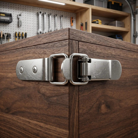 4 Pack 90 Degree Toggle Latches With 16 Stainless Screws For Tool Boxes Cabinets And Storage Chests Built Tough Ready To Lock Down