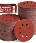 5 Inch Sanding Discs Hook And Loop 150 Piece Assorted Grit Pack For Orbital Sander Durable Pro Grade Backing