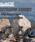 Forged Snatch Block 18 Ton Extreme Recovery Winch Pulley For Synthetic Rope Or Steel Cable on rocks, fully forged steel and 12-stage e-coated finish