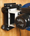Portable 1 HP Dust Collector For Small Shops No Nonsense With 2 Micron Cloth Bag 660 CFM Performance motor and mount detail