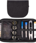 Survival Sewing Kit For Home And Outdoors Grab And Go Nylon Case With Zipper All In One Repair Tools Including Needles Thread Buttons Scissors Seam Ripper Threader EDC Kit For Men And Women Black 1 Pack