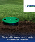 VersaLid Round Sprinkler Valve Box Cover 6 To 7 Inch Universal Fit For Automatic Irrigation System Green VL 6 lawn installation