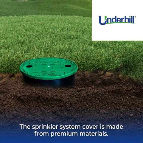 VersaLid Round Sprinkler Valve Box Cover 6 To 7 Inch Universal Fit For Automatic Irrigation System Green VL 6 lawn installation