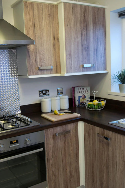 Kitchen with Weathered Oak Peel And Stick Decorative Self Adhesive Film Roll 17 Inch By 78 Inch 3 Pack on cabinets