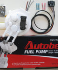 Direct Fit Fuel Pump And Drop In Module Assembly With Top Shelf Ethanol Resistance Straight Up Built Tough For No Fuss Installation and Reliable Daily Driver Performance, assembly with accessories on box.