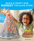 Massive Volcano Science Kit For Kids Ages 8 To 12 With A Giant Two Foot Erupting Volcano Easy Setup Realistic Experiments Perfect For Science Fair Projects And Hands On Learning jumbo volcano over 18 inches tall