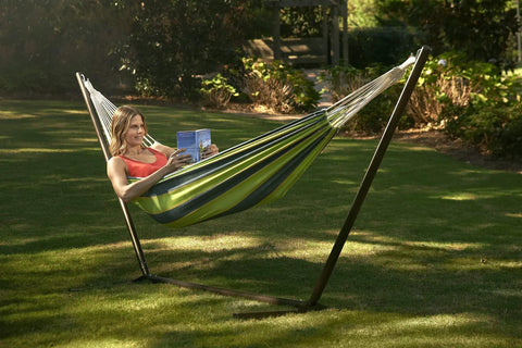 Breathable Cotton Canvas Hammock For One Person Lightweight Camping Gear For Hiking Backpacking Hunting Outdoors Or Backyard