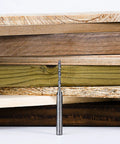Extra Long CNC Spiral Router Bit Up Cut 1/8 Inch Cutting Diameter 1/4 Inch Shank 3 Inch Total Length HRC55 Solid Carbide