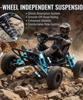 Electric Go Kart For Adults And Kids With 48V 2000W Motor Delivers 12 To 31 MPH Gnarly Off Road Thrills On 6 Inch All Terrain Tires