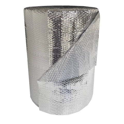Reflective Bubble Insulation Roll 24 Inch By 125 Foot One Sided Foil Thermal Barrier For Windows Keep Cool In Summer And Stay Warm In Winter Radiant Heat Shield USA Made