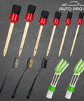 11 Piece Car Detailing Kit For Wheels Exterior And Interior Cleaning With Boar Hair Brushes and Stainless Steel Wire Tools