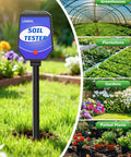 8 In 1 Soil Tester With App Monitoring For Garden Lawn Farm And Indoor Outdoor Plants That Tracks pH Moisture Temperature Light Salinity Fertility EC And Humidity For Next Level Plant Care in lawn and greenhouse use
