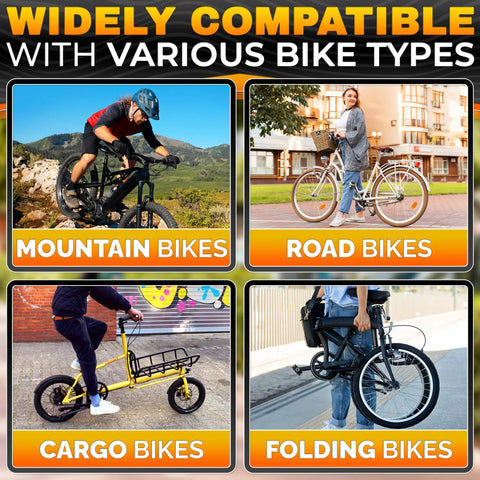 Eight Piece Bike Brake Cable Kit With Stainless Steel Wires, compatible with mountain, road, cargo, and folding bikes.