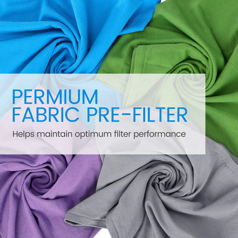 4 Pack 211 Plus Replacement Washable Prefilters For 211 Plus Air Purifier, Helps Stop Pollen Dust Pet Dander From Reaching Main Filter, Easy To Install, Reusable And Simple To Clean, Colors Include Lunar Rock Diva Blue Lavender Purple Forest Green