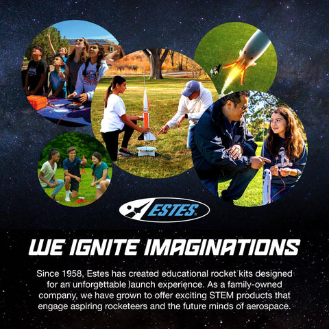 Athena Ready To Fly Beginner Model Rocket Kit launch activities for young space fans in educational settings.