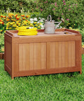 Wood Deck Storage Box 52 Gallon For Patio Cushions And Pillows Garden Tools Pool Accessories And Outdoor Gear Sturdy