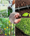 500 Pack 6 Inch Galvanized Landscape Staples Ground Stakes 11 Gauge for lawn, yard, garden fence, irrigation tubing, landscaping