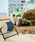 Heavy Duty Wire Spool Rack And Cable Caddy In Black No Fuss Durable Steel Spool Holder for job site wire management