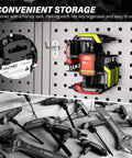 14 Piece T Handle Allen Wrench Set With SAE And Metric Hex Keys Beefy High Torque CR V Steel Hex Key Set on pegboard and table