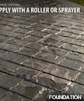 Premium Solvent Based Acrylic High Gloss Color Enhancing Concrete Sealer for Raw Slabs and Outdoor Pavers applied on textured pavers.