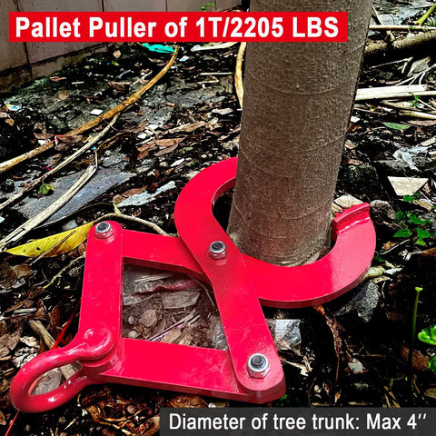 Heavy Duty Single Scissor Pallet Puller Featuring Beefy Five Point Five Inch Jaw Opening For Warehouse Back Reaching Smooth Offloading And No Sweat Log Moving