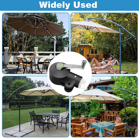 Cantilever Patio Umbrella Stand With Adjustable Rocking Handle And Stable Lock For Easy Raising And Lowering, Wind Resistant Outdoor Holder For Courtyard And Garden Shade.