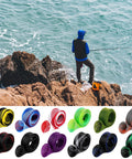 12 Pack Rod Sock Fishing Rod Sleeves Mesh Covers For Spinning And Casting Rods Dope Protective Sleeve With Flat Or Pointed End 12 Color Options For Sea Fishing Gear, angler on rocks