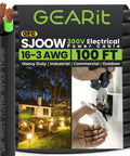 100ft 16/3 SJOOW Portable Cord For Quick Builds Flexible Heavy Duty 16 AWG 3 Conductor Copper Power Wire 300V Bulk Cable