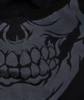 Close-up of Skull Face Balaclava Dope All Season Gear One Size Fits Most Stretchy Tube Mask design