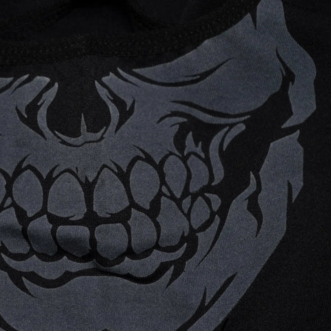 Close-up of Skull Face Balaclava Dope All Season Gear One Size Fits Most Stretchy Tube Mask design